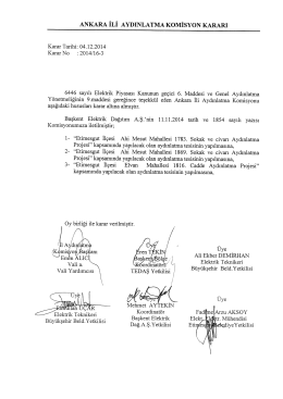 Ankara Valiliği Komisyon Kararları 3
