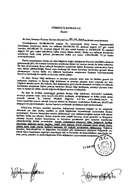 T&Uuml;RKİYE İs BANKASI As.