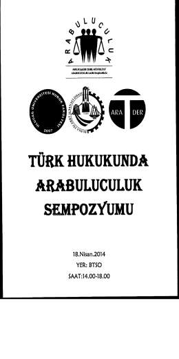 Tebliğin devamı +... - Uludağ &Uuml;niversitesi Hukuk Fak&uuml;ltesi