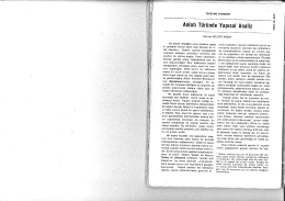 Anlatı T&uuml;r&uuml;nde Yapısal Analiz