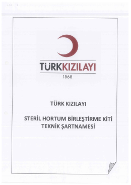 teknik şartname - steril hortum birleştirme kiti