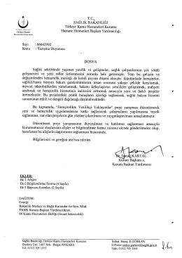 Yarışma duyurusu - İzmir Güney Kamu Hastaneleri Birliği Genel