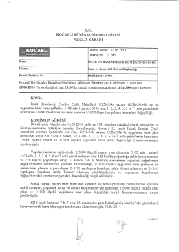 re - Kocaeli B&uuml;y&uuml;kşehir Belediyesi