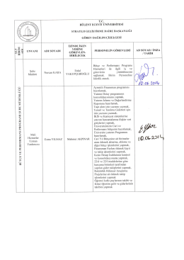 T.C. B&Uuml;LENT ECEVİT &Uuml;NİVERSİTESİ STRATEJı GELİŞTİRME