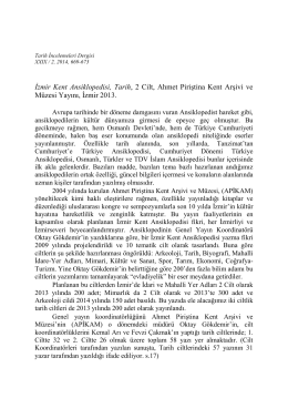 İzmir Kent Ansiklopedisi, Tarih, 2 Cilt, Ahmet