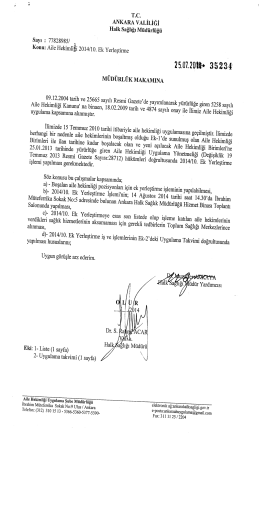 2014/10. Ek Yerleştirme Boş Pozisyonlar, uygulama Takvimi ve Usul