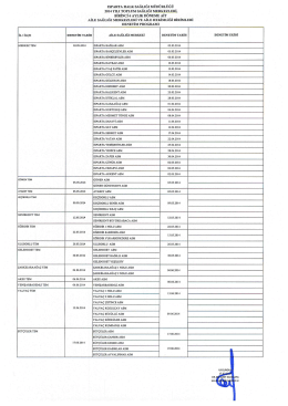 Denetim Proğramı - Isparta Halk Sağlığı M&uuml;d&uuml;rl&uuml;ğ&uuml;