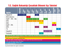 Aşı takvimini görüntülemek için tıklayınız