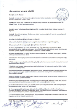 T&uuml;m aInsoı-r DERNEĞİ T&uuml;z&uuml;is&uuml;