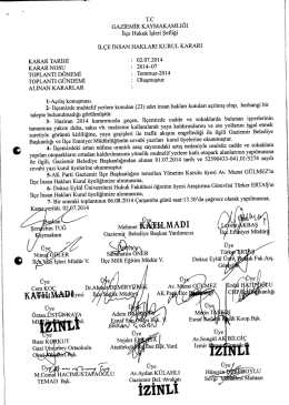 T.c GAZİEMIR KAYMAKAMLIĞI