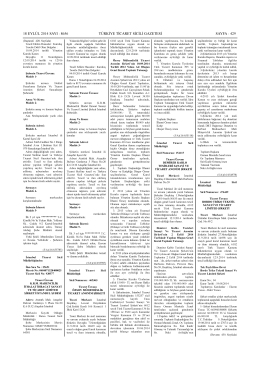 18 eyl&uuml;l 2014 sayı 1 8656 t&uuml;rkiye ticaret sicili gazetesi sayfa : 429