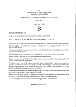 gumruk musavırlıgı meslekı yeterlılık sınavı