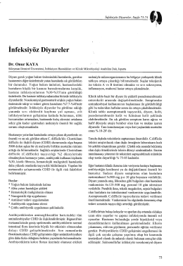 İnfeksiy&ouml;z Diyareler