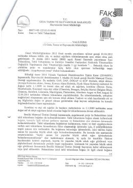 tc gıda tarım ve hayvancılık bakanlığı