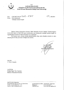 Mal Alımlarında Yaklaşık Maaliyet Tespiti