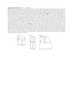 Kullan›lan Örgü Tekni¤i: Düz, Ters, Saç Örgüsü ÖN:1. Batik