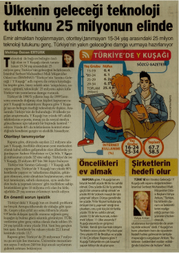 Ülkenin geleceği teknoloji - İstanbul Serbest Muhasebeci Mali