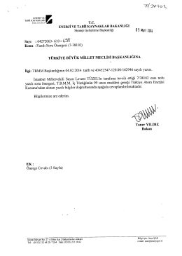 Cevap - T&uuml;rkiye B&uuml;y&uuml;k Millet Meclisi