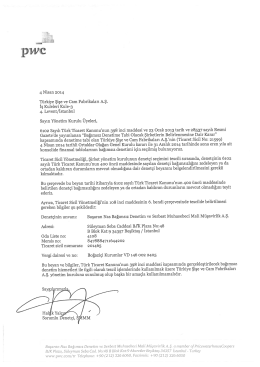 Başaran Nas Bağımsız Denetim ve Serbest Muhasebeci Mali