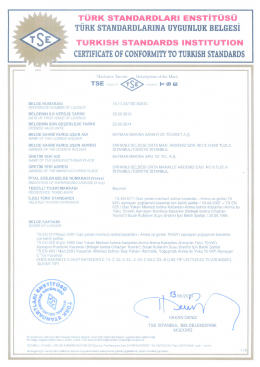 türk standardları enstitüsü