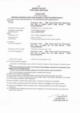 ıvısnsıri vaLıchı - Mersin İl Milli Eğitim M&uuml;d&uuml;rl&uuml;ğ&uuml;