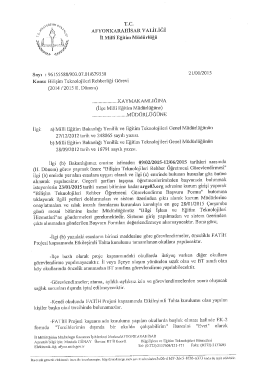 T.C. AFYONKARAHİSAR VALİLİĞİ - Şuhut İl&ccedil;e Milli Eğitim M&uuml;d&uuml;rl&uuml;ğ&uuml;