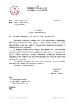 yazı - Salihli İl&ccedil;e Milli Eğitim M&uuml;d&uuml;rl&uuml;ğ&uuml;