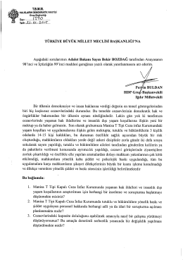 w, . T.B.M.M. ğ&szlig;&szlig;&oacute;gşﬂ HALKLARıN DEMOKRAle PARrIsl