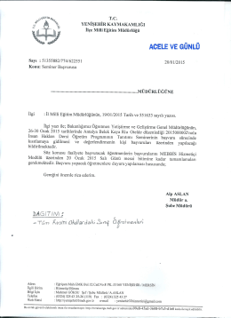AcELE vE G&Uuml;NL&Uuml; - mersin - yenişehir il&ccedil;e mill&icirc; eğitim m&uuml;d&uuml;rl&uuml;ğ&uuml;