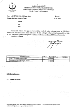 T. C. - Tarsus Devlet Hastanesi