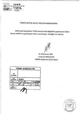 Kanun Teklifinin Metni - Türkiye Büyük Millet Meclisi