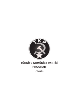 TKP - T&uuml;rkiye Kom&uuml;nist Partisi