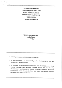 İSTANBUL &Uuml;NİVERSİTESİ cERRAHPAşA TıP FAK&Uuml;LTESİ