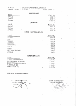 gaziantep kahveciler odası