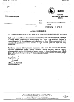 Ekonomi Bakanımızın Sırbistan Ziyareti