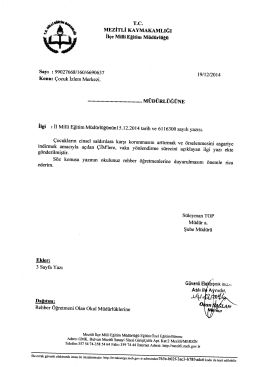 T.c. MEZİTLİ KAYMAKAMLIĞI - mersin