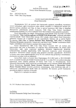 A&ccedil; - T&uuml;rkiye Kamu Hastaneleri Kurumu