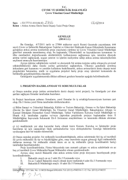 T.c. &Ccedil;EVRE vE şEHİRcİLİK BAKANLIĞI