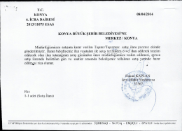 T.c. KONYA 03/04/2014 6. iCRA DAİRESİ 2013/11015 ESAS