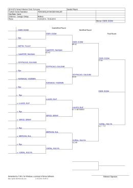 2014 ETV Senior Klasman Tenis Turnuvası