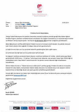 TFFHGD Edirne Şubesi