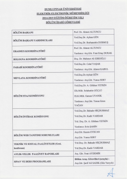 dumlupınar üniversitesi elektrik-elektronik mühendisliği 2014