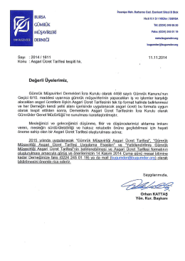 ı I G&Uuml;MR&Uuml;K Tel: (0224) 249 es 20 M&Uuml;ŞAVİRLE Ri