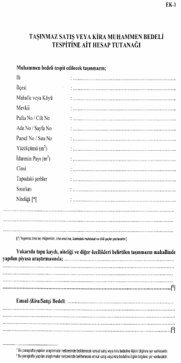 Y&ouml;netmelik Ekleri