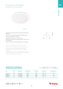 Recessed DLS LED Downlight Sivaalti DLS LED Downlight