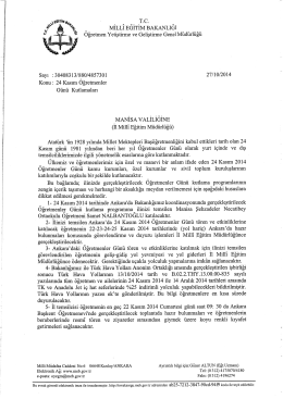 rc. __ MİLLİ EĞİTİM BAKANLIĞI - Ahmetli İl&ccedil;e Milli Eğitim M&uuml;d&uuml;rl&uuml;ğ&uuml;