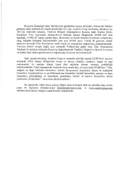 Yazı ve Anatolai Grup Tanıtım Broşürü (3 sayfa)