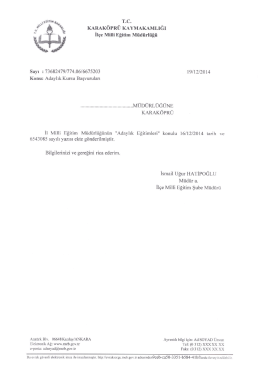 T.C. - karak&ouml;pr&uuml; il&ccedil;e milli eğitim m&uuml;d&uuml;rl&uuml;ğ&uuml;