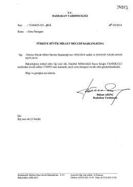 Cevap - T&uuml;rkiye B&uuml;y&uuml;k Millet Meclisi