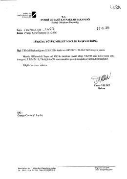 Cevap - T&uuml;rkiye B&uuml;y&uuml;k Millet Meclisi